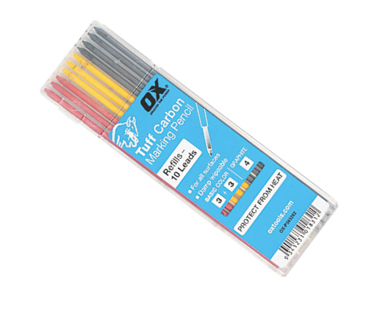 OX Tools Tuff Carbon Marking Auto Pencil, Graphite, Coloured Leads, Tile P503210