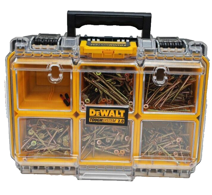 Screw Deal DeWalt Tough System Deep Organiser + 1500 Premium Cutter Torx Screws
