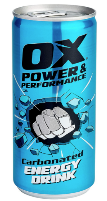 OX 250ml Energy Drink - Vitamin & caffeine & taurine Like Red Bull