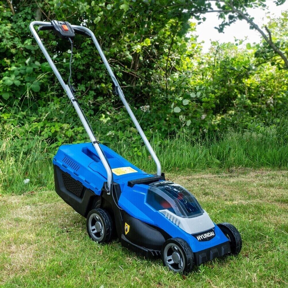 Hyundai 40V Cordless Roller, Mulching Lawnmower, Powerful 33cm - HYM40LI330P