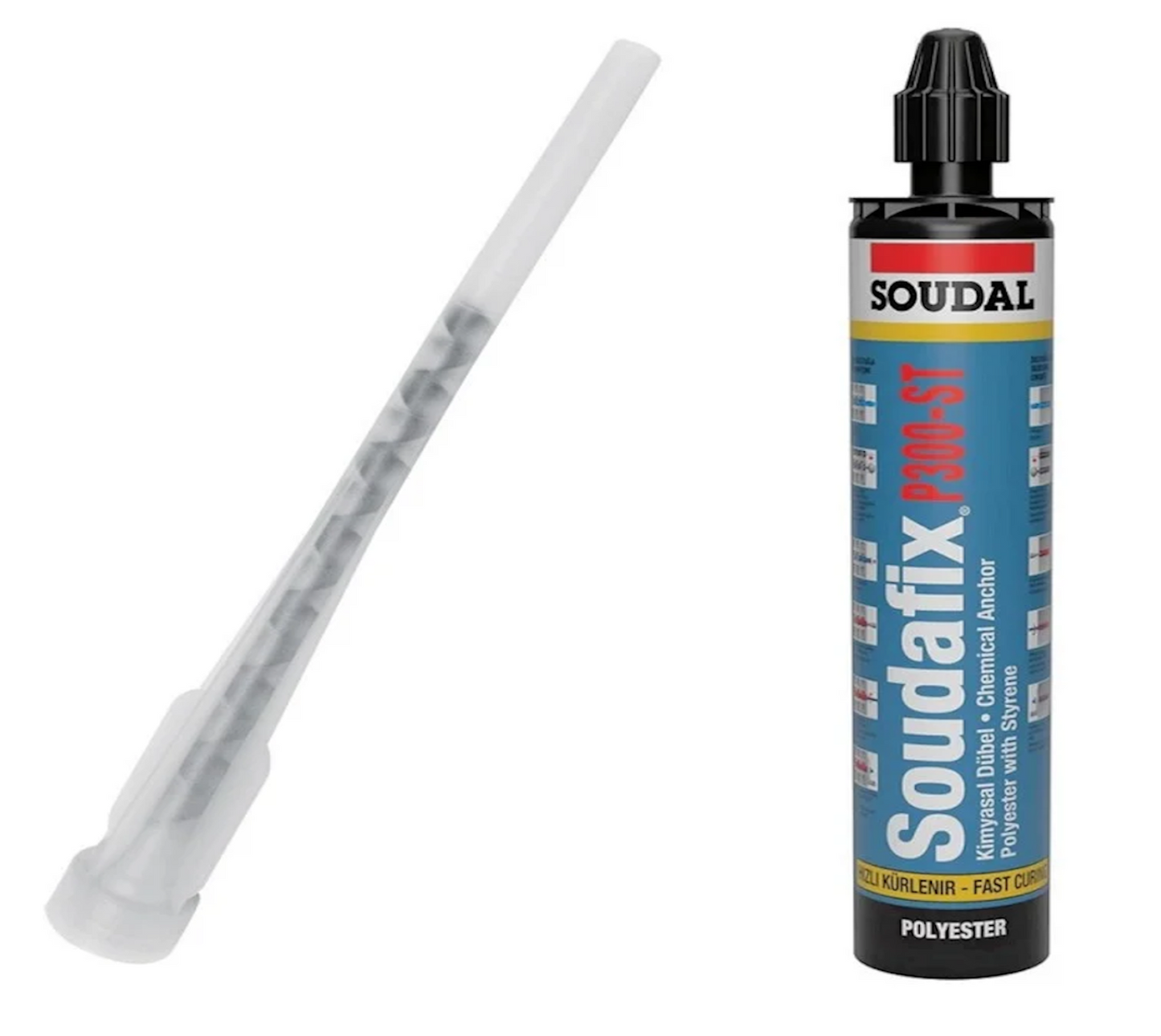 Soudal 410ml / 300ml Soudafix Polyester (Styrene) Chemical Resin - P300-ST