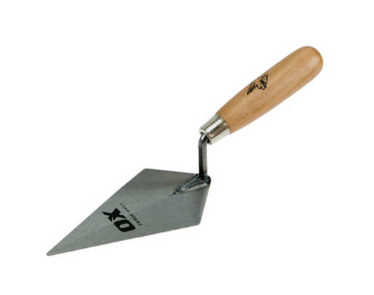 OX Tools Trade Brick Trowel, Pointing, Gauging, Bucket - Wooden Handle