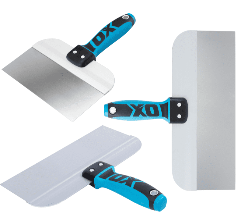 OX Stainless Steel Taping Knife | 8" 10" 12" | Pro Drywall Plastering Spatula