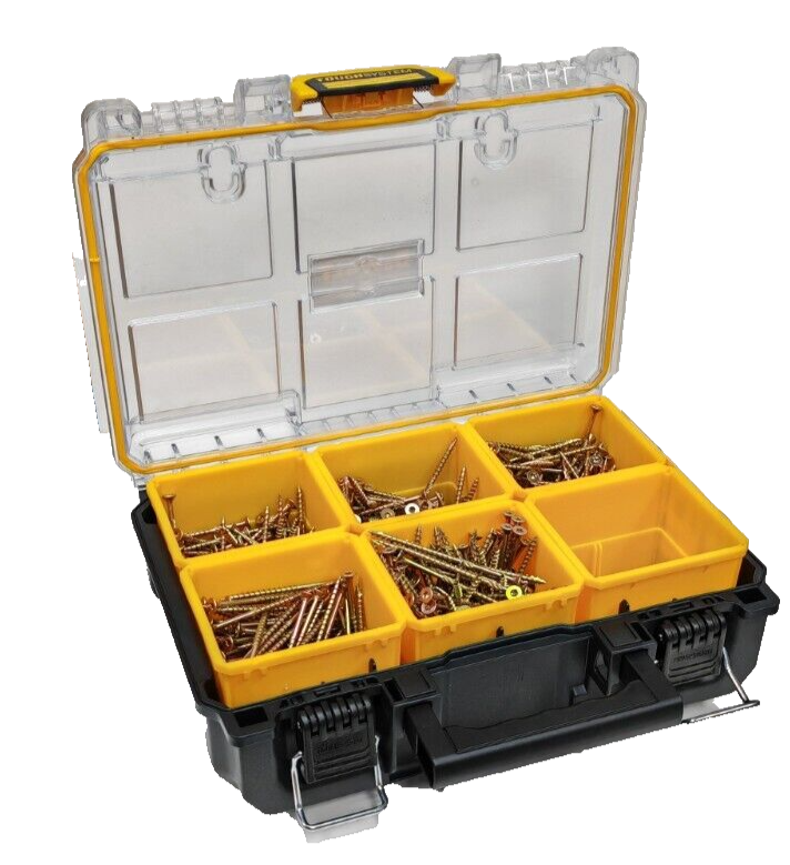 Screw Deal DeWalt Tough System Deep Organiser + 1500 Premium Cutter Torx Screws