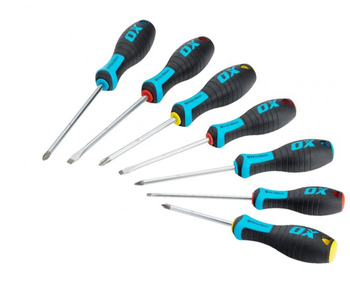 OX Tools - Screwdriver Set, Ratchet Screwdriver, Diamond Hex Key Set