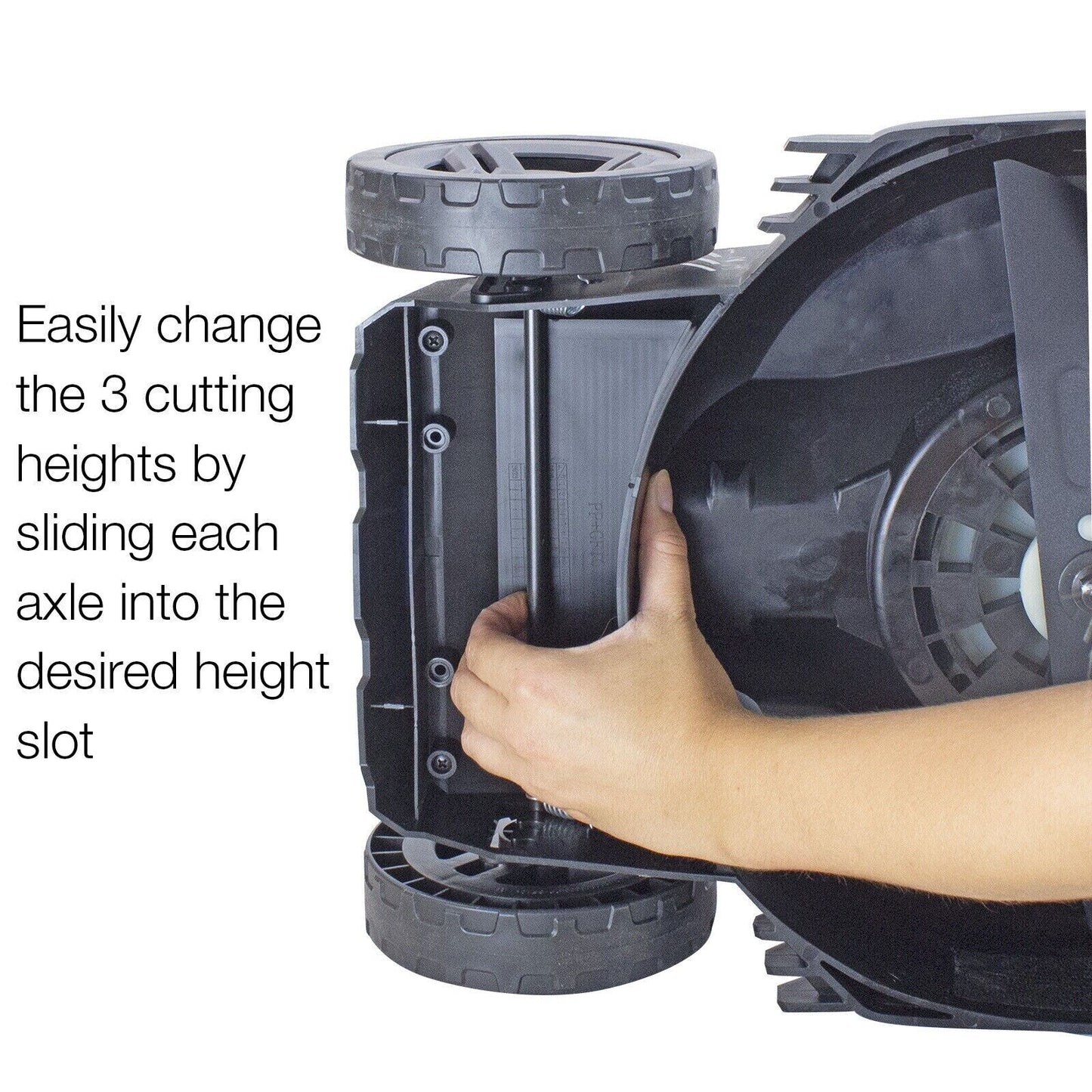 Hyundai 40V Cordless Roller, Mulching Lawnmower, Powerful 33cm - HYM40LI330P