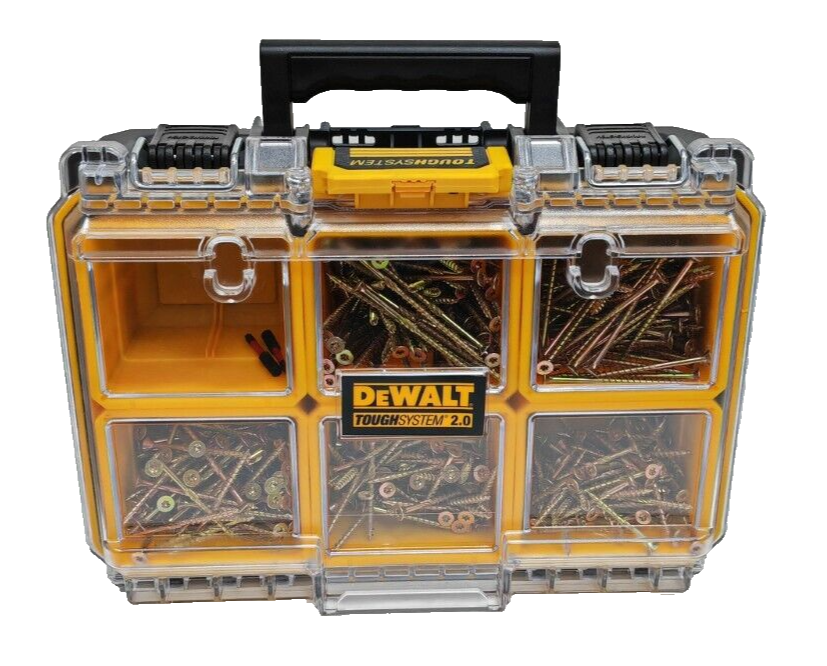 Screw Deal DeWalt Tough System Deep Organiser + 1500 Premium Cutter Torx Screws