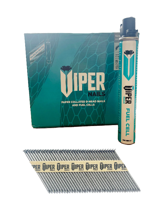 Viper First Fix Nails Trade Pack 51, 63, 75, 90mm 1,100 A2 Stainless Fit Paslode