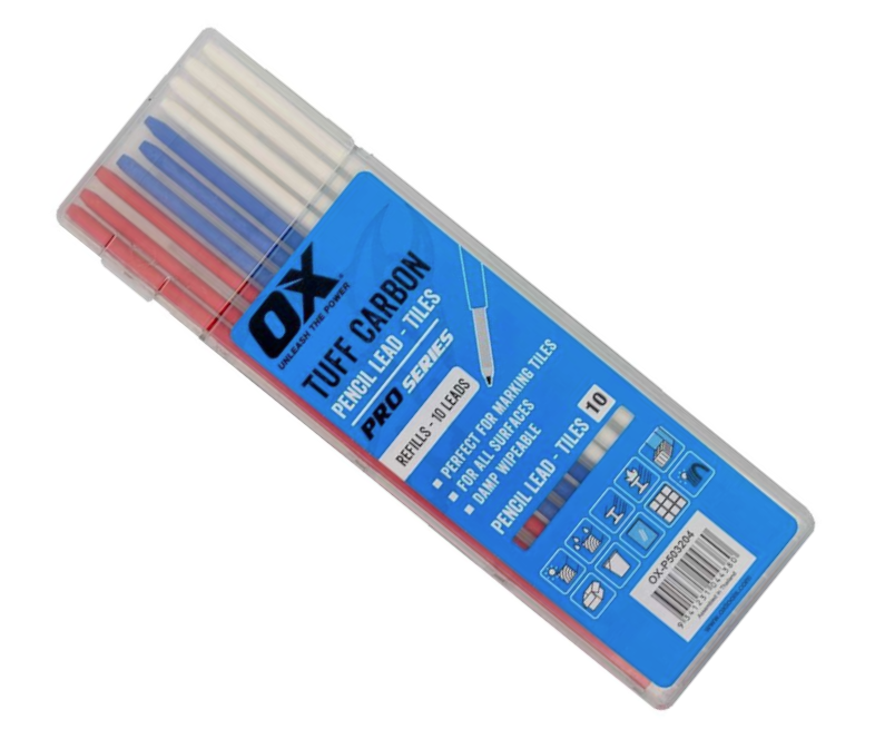 OX Tools Tuff Carbon Marking Auto Pencil, Graphite, Coloured Leads, Tile P503210