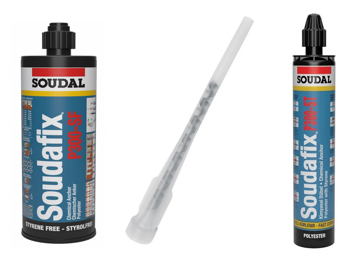 Soudal 410ml / 300ml Soudafix Polyester (Styrene) Chemical Resin - P300-ST