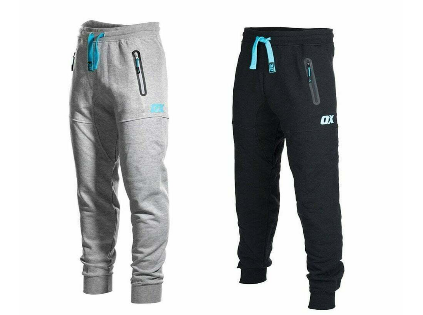 OX Jogging Bottoms W5508 Regular Black Or Grey Tracksuit Trade Workwear 32"-40"