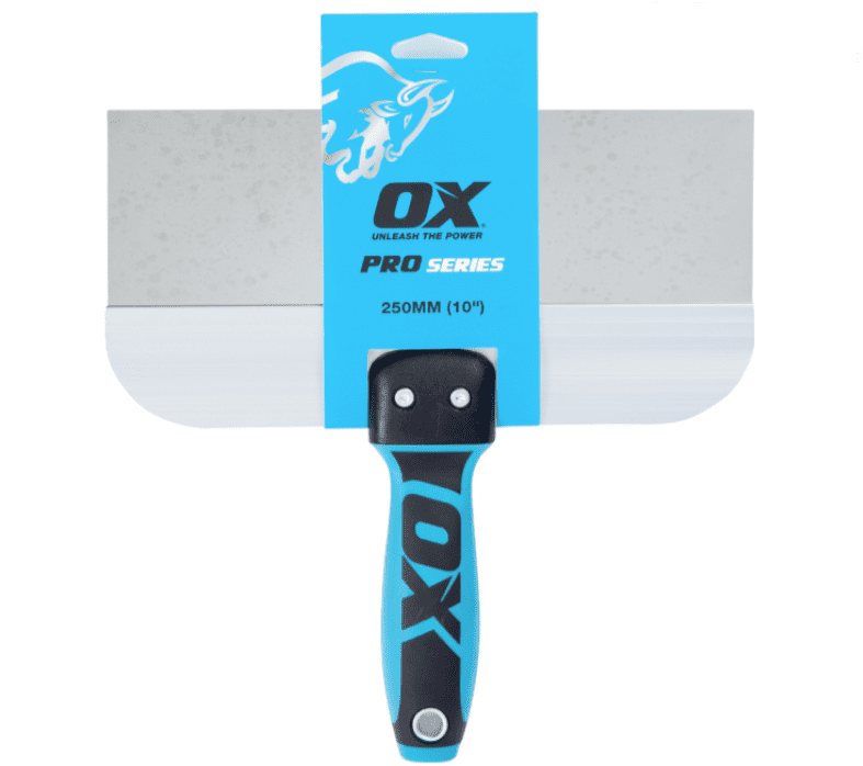 OX Stainless Steel Taping Knife | 8" 10" 12" | Pro Drywall Plastering Spatula