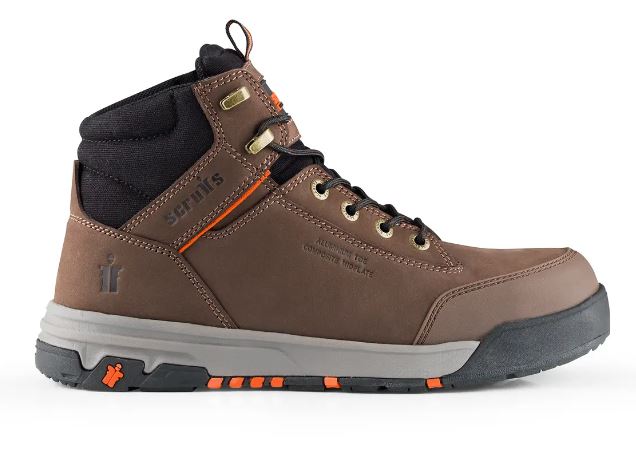 SCRUFFS Switchback 3 Steel Toe Safety Work Boots Leather Hiker Brown Tan Black
