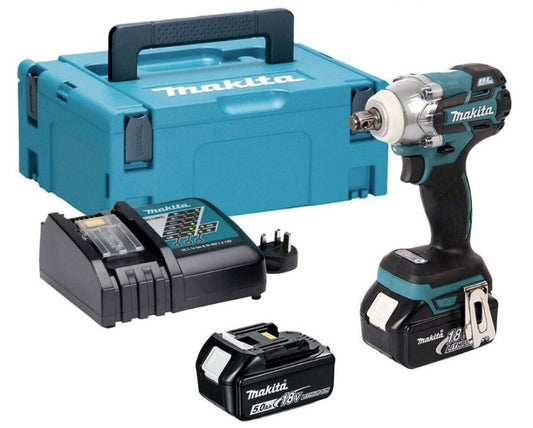 Makita DTW285RTJ 18v LXT Brushless Impact Wrench 1/2" Drive - 2 x 5.0ah