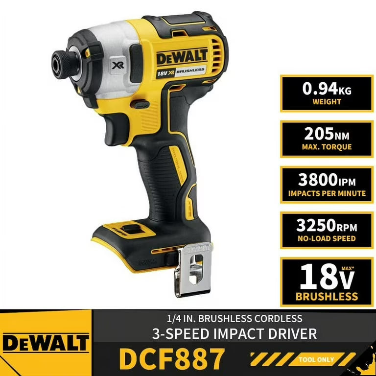 DeWalt DCF887 Brushless Impact Driver - Body Only