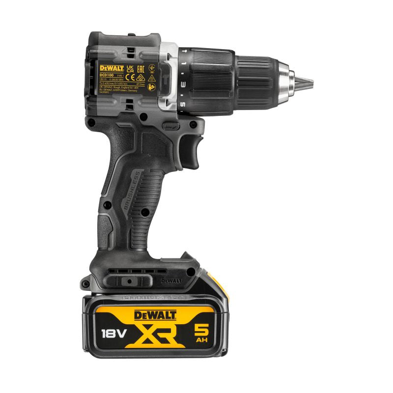 DEWALT DCD100P2T DeWalt combi drill 18V XR brushless incl. 2 x 5.0ah