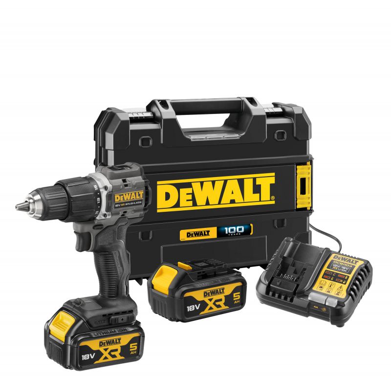 DEWALT DCD100P2T DeWalt combi drill 18V XR brushless incl. 2 x 5.0ah