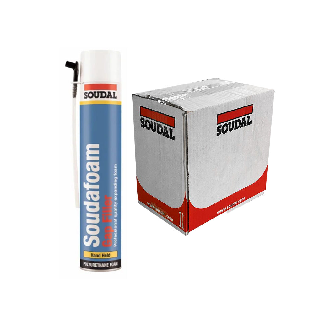 Soudal 750ml Hand Held Expanding Fixing Foam - Box Of x12