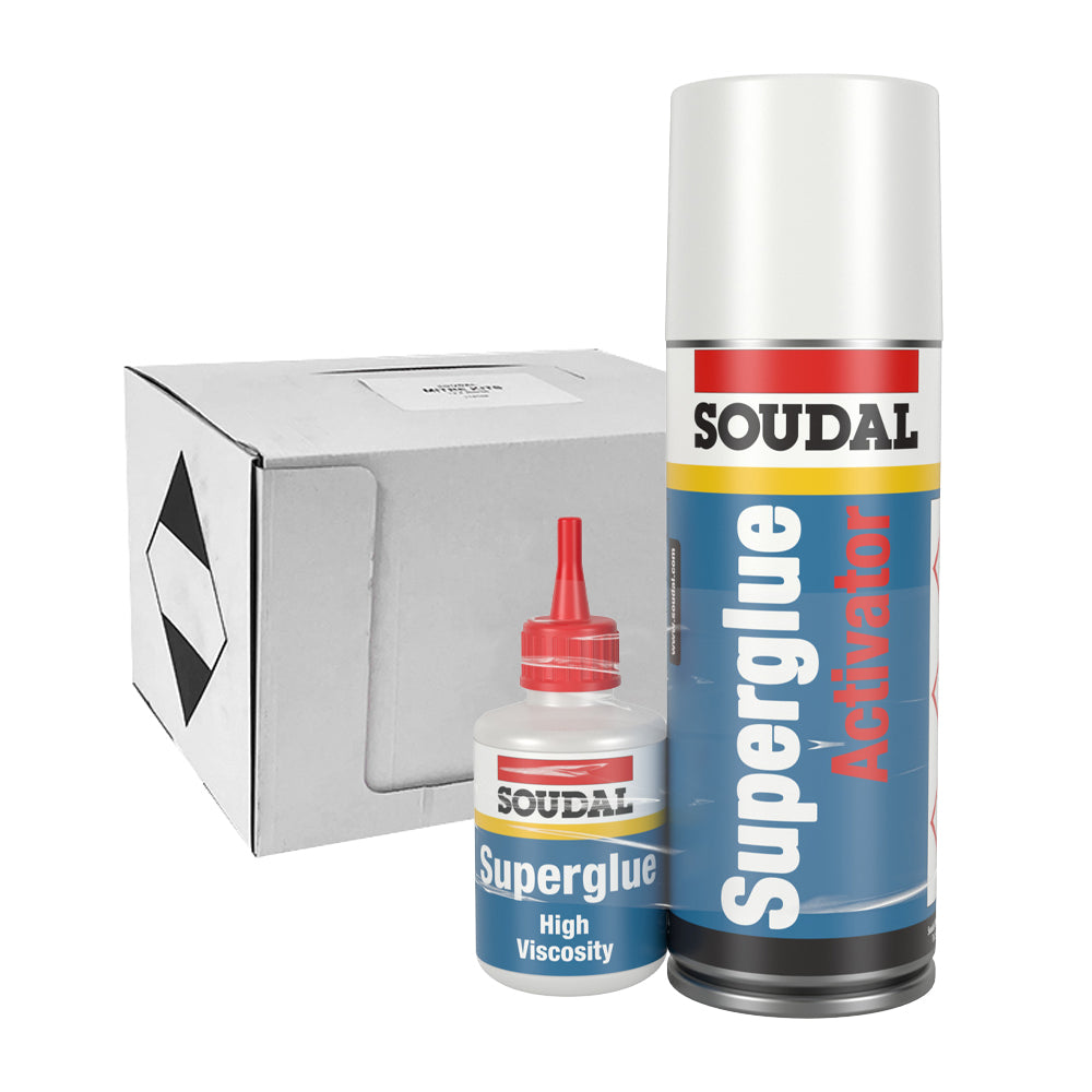 Soudal Mitre Mate Kit Activator 200ml Superglue 50g x6