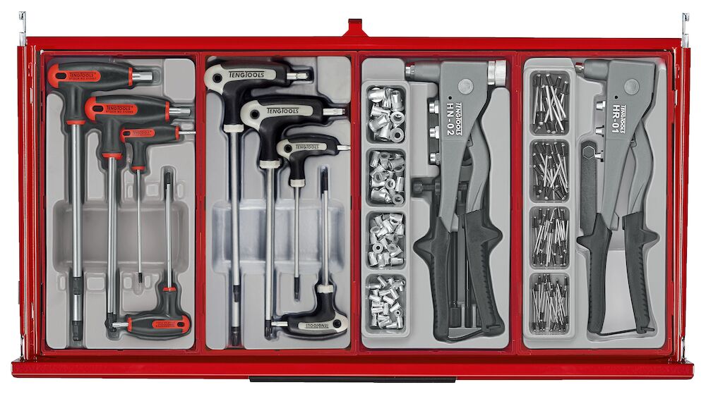 Teng Tools TKS26R1033T 26" PRO35™ Mega Master Tool Kit 1033 Pieces Red