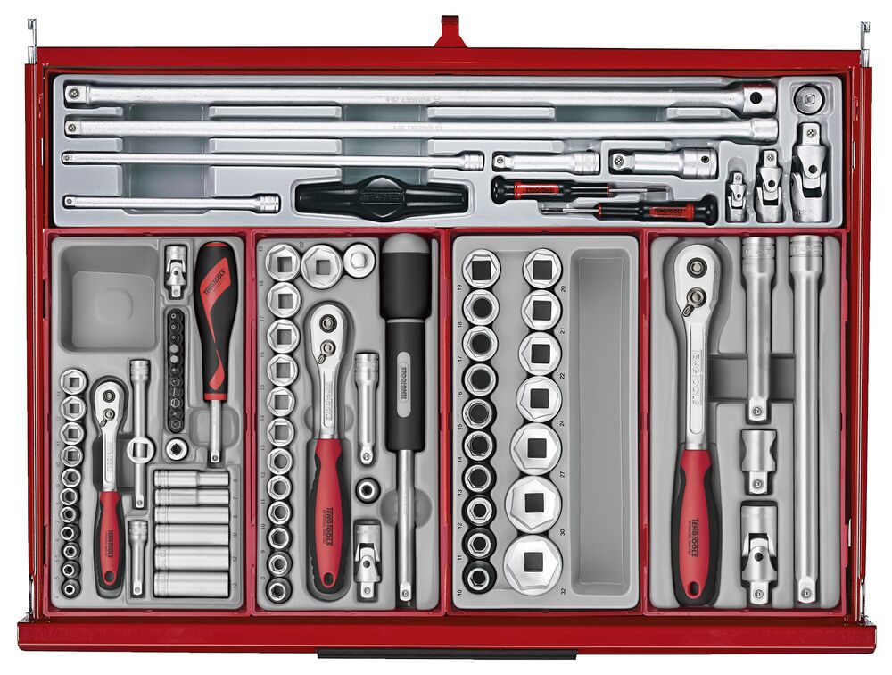 Teng Tools TKS26R1033T 26" PRO35™ Mega Master Tool Kit 1033 Pieces Red