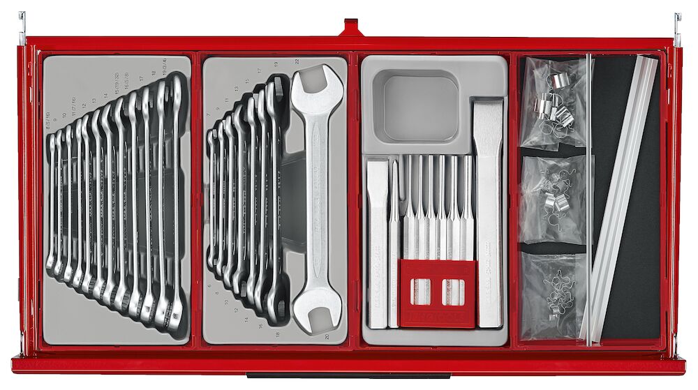 Teng Tools TKS26R1033T 26" PRO35™ Mega Master Tool Kit 1033 Pieces Red