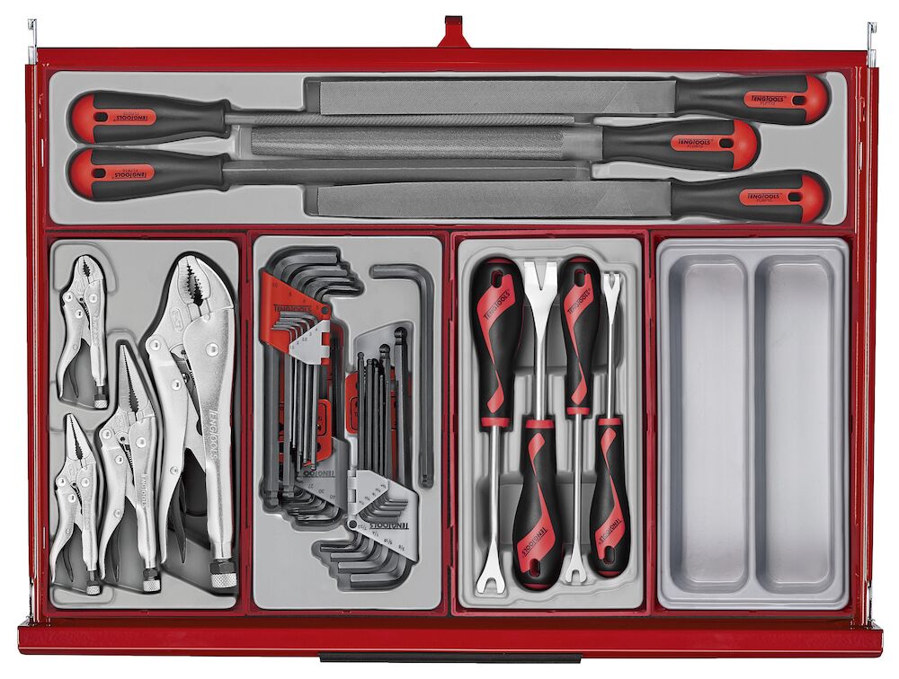 Teng Tools TKS26R1033T 26" PRO35™ Mega Master Tool Kit 1033 Pieces Red