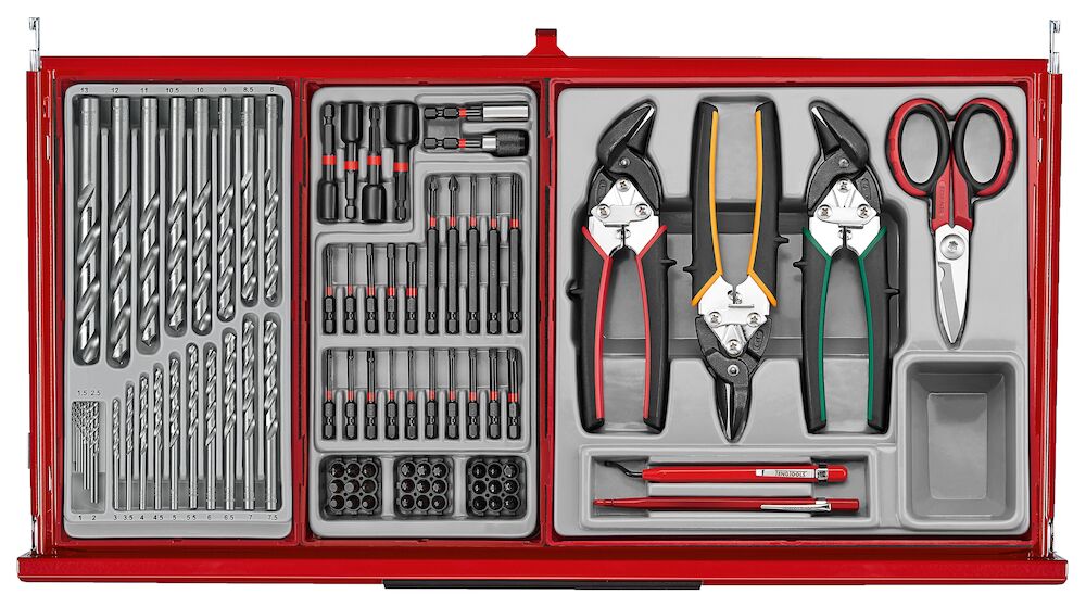 Teng Tools TKS26R1034T 26" PRO35™ Roller Cabinet Tool Kit 1034 Pieces Red