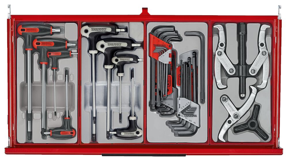 Teng Tools TKS26R1034T 26" PRO35™ Roller Cabinet Tool Kit 1034 Pieces Red
