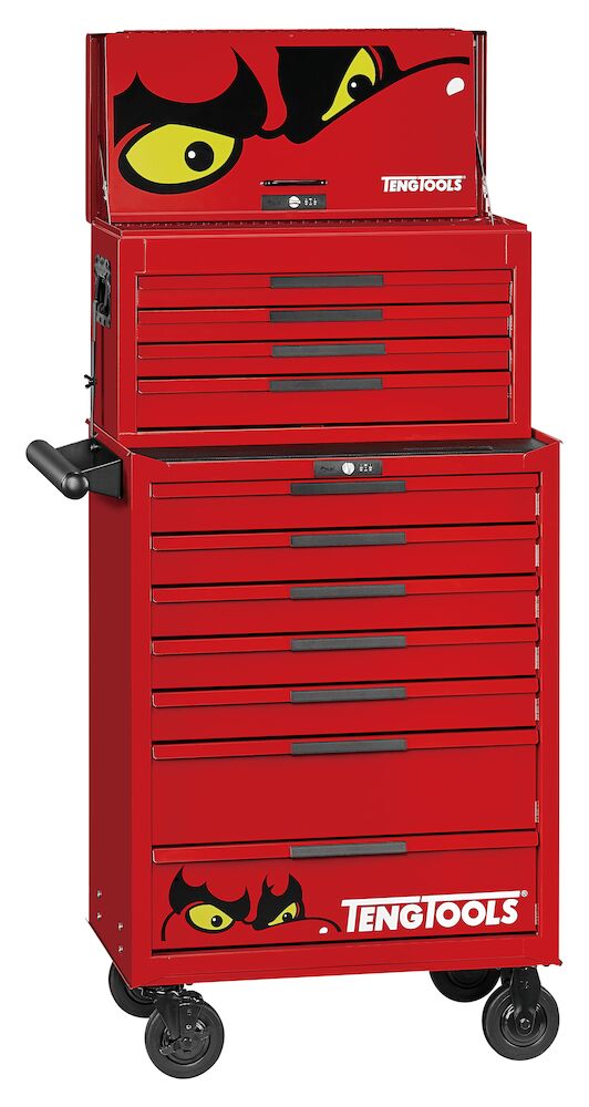 Teng Tools TKS26R418F 26" PRO35™ stack FOAM tool kit 418 pieces red