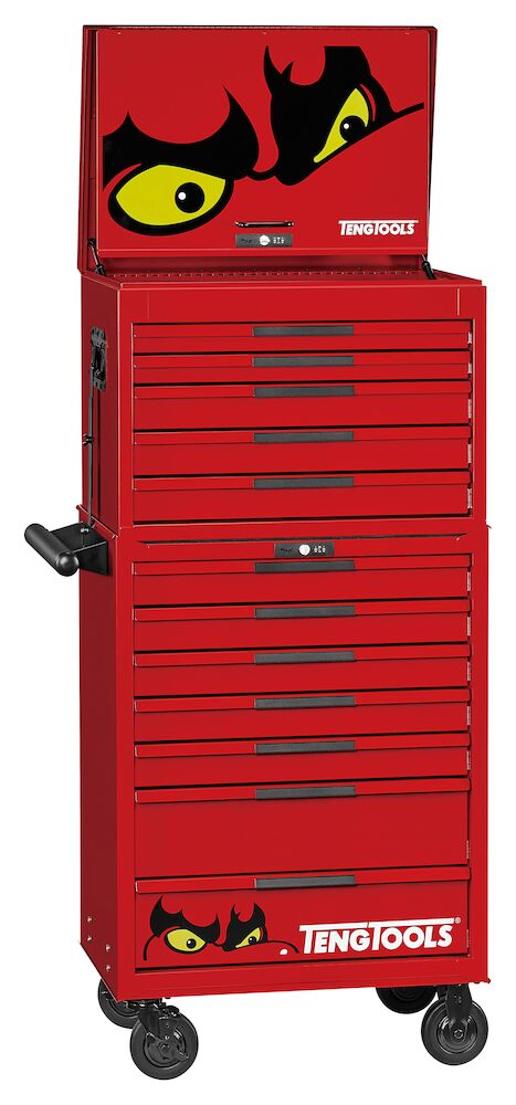 Teng TKS26R528F 26" PRO35™ Stack FOAM Tool Kit 528 Pieces Red