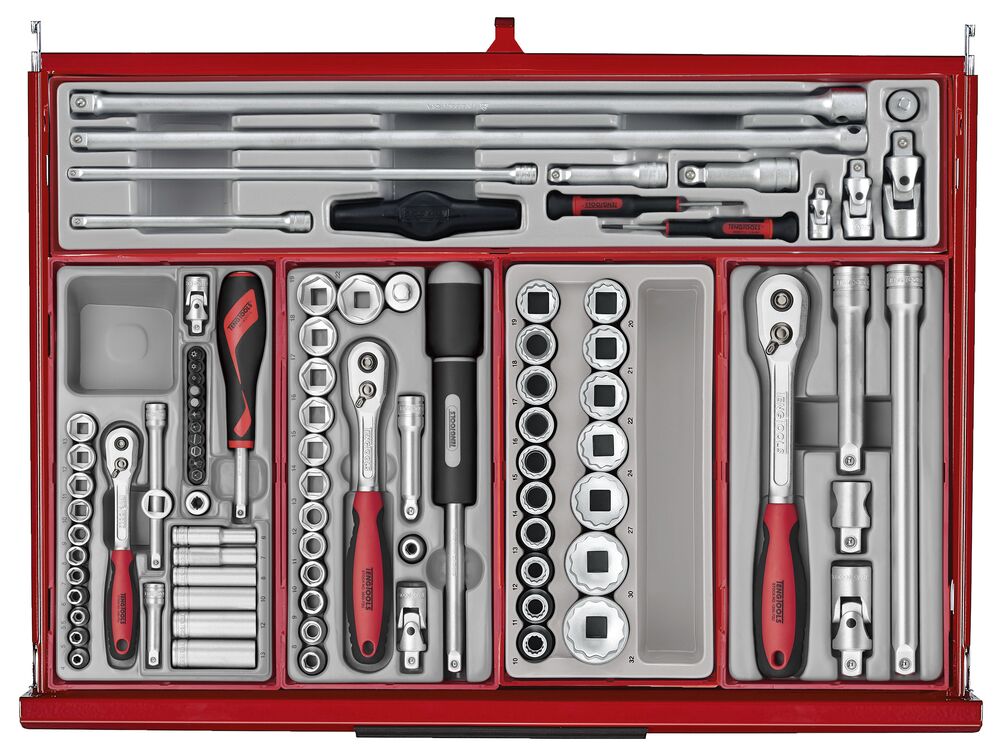 Teng Tools TKS26R753T 26" PRO35™ Roller Cabinet Tool Kit 753 Pieces Red