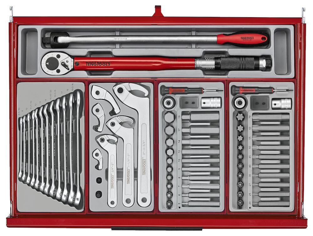 Teng Tools TKS26R753T 26" PRO35™ Roller Cabinet Tool Kit 753 Pieces Red