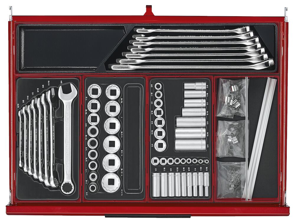 Teng Tools TKS26R753T 26" PRO35™ Roller Cabinet Tool Kit 753 Pieces Red