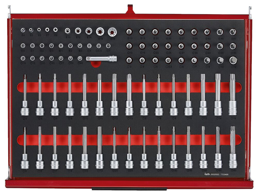 Teng Tools TKS53R1133F 53" PRO35™ Monster stack FOAM tool kit 1133 pieces red