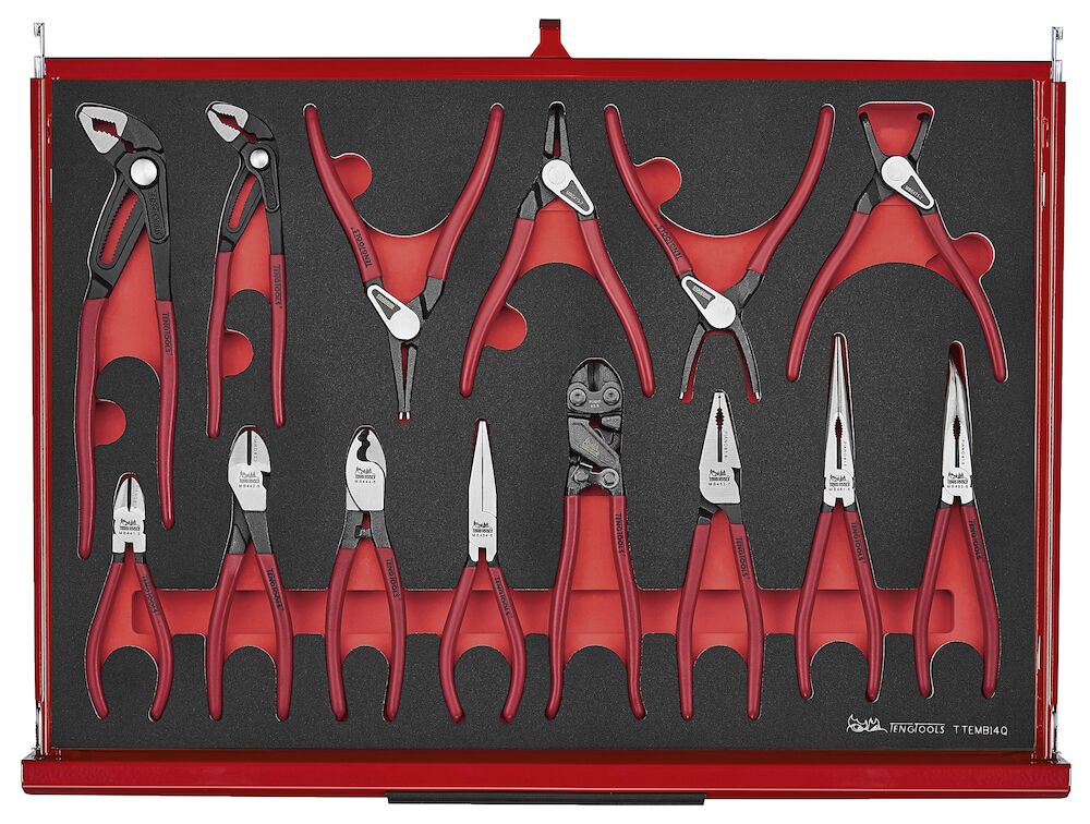 Teng Tools TKS53R1133F 53" PRO35™ Monster stack FOAM tool kit 1133 pieces red