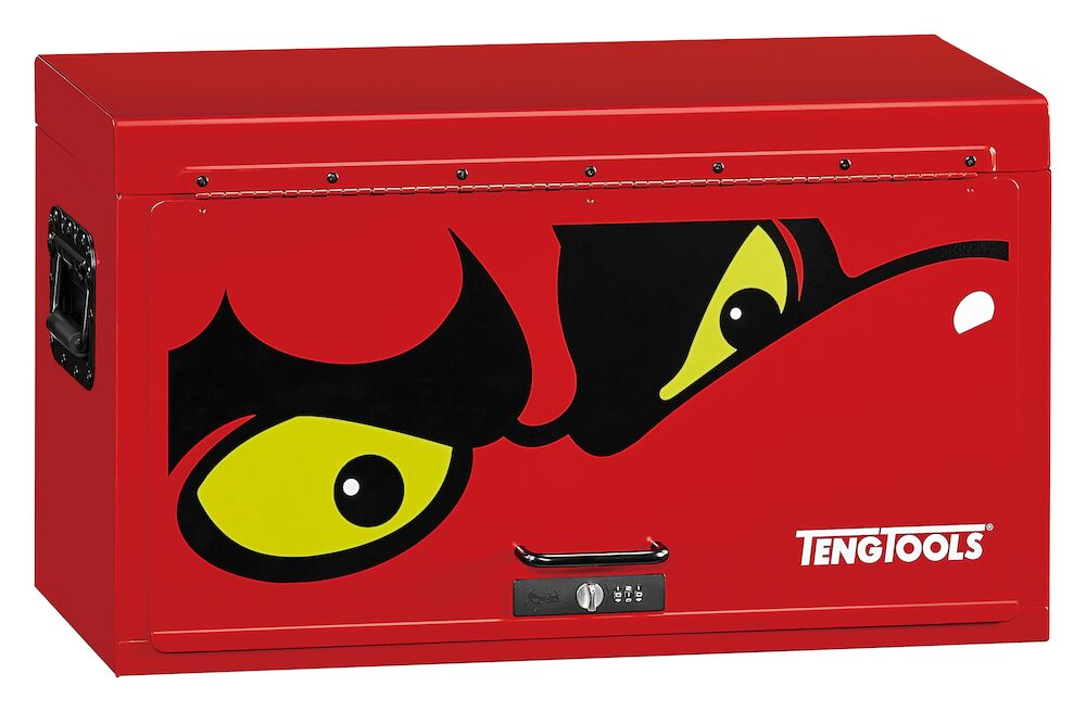 26" PRO35™ 4 drawer starter tool kit containing 137 pieces
Fold-over drop front tool chest featuring four fully extendable drawers, each with ball bearing slides
Constructed from heavy gauge steel enhanced by a 5-step phosphate-free rust prevention process and a powder coat finish
Recessed side handles and rubber feet for stability and ease of mobility
Equipped with recessed handles and rubber feet for easy portability and stability
Includes essential tools organized in the TengTools Tool Control System for