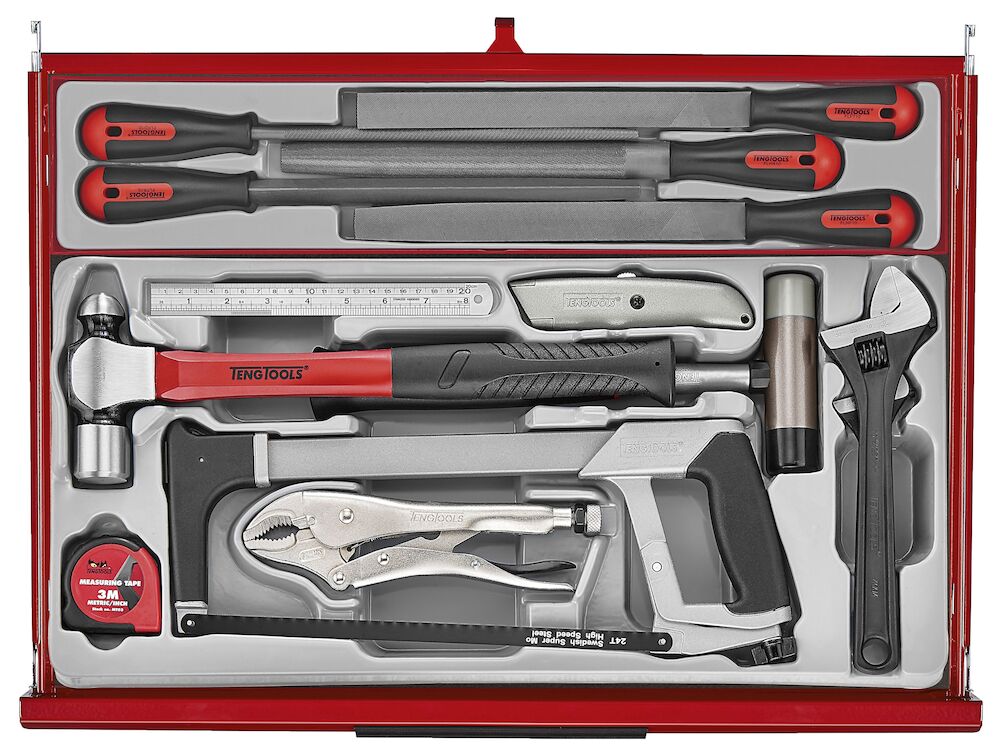Teng Tools TKW26R628T 26" PRO35™ Roller Cabinet Tool kit 628 Pieces Red