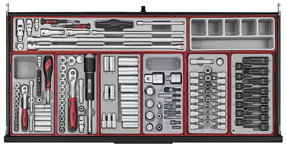 Teng Tools TKW37B1008T 37" PRO35™ Roller Cabinet Tool Kit 1008 Pieces Red