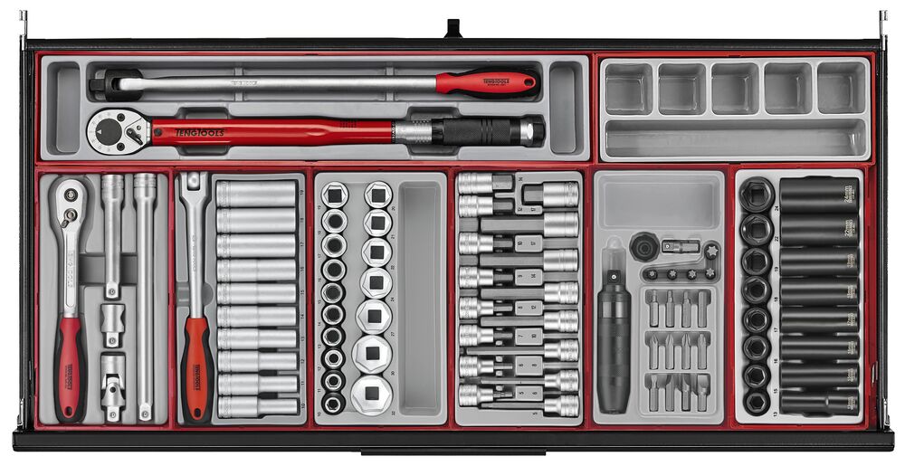Teng Tools TKW37B1008T 37" PRO35™ Roller Cabinet Tool Kit 1008 Pieces Red