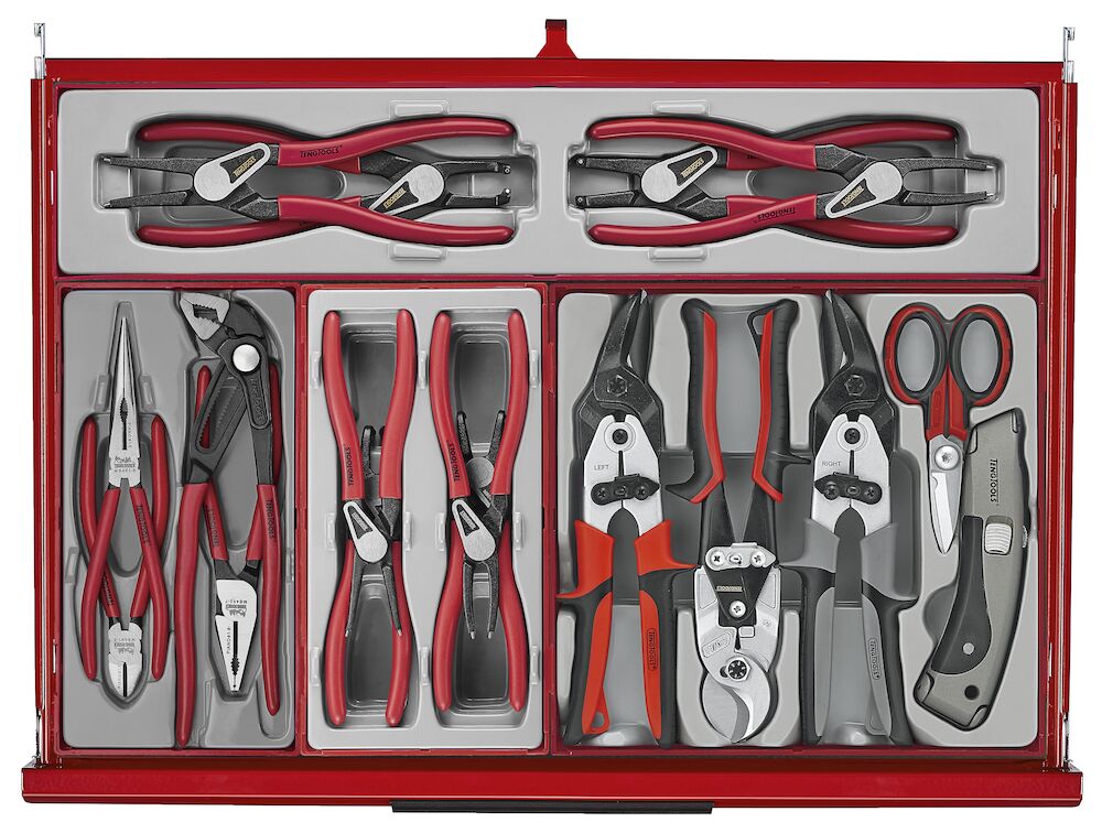 Teng Tools TKW53R615T 53" PRO35™ Roller Cabinet Tool Kit 615 Pieces Red