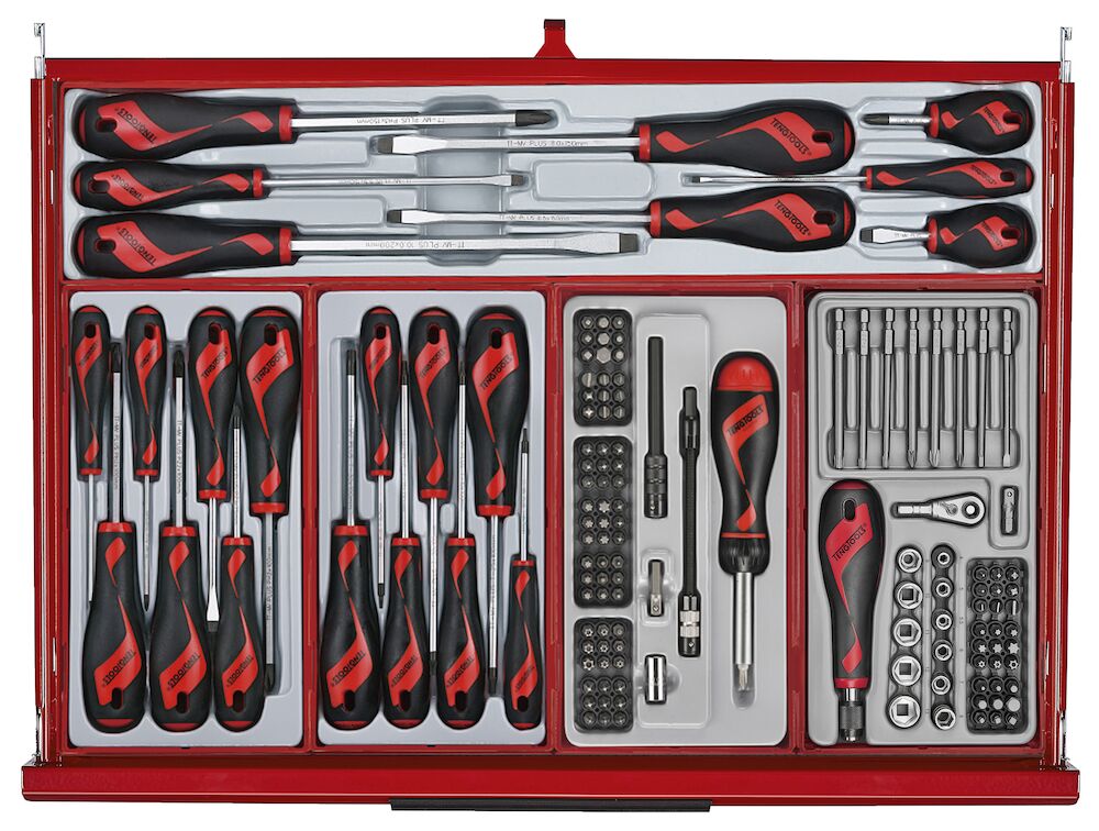 Teng Tools TKW53R615T 53" PRO35™ Roller Cabinet Tool Kit 615 Pieces Red