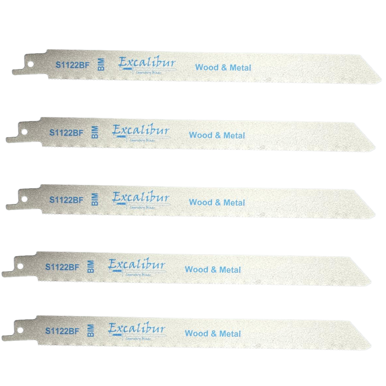 Excalibur Reciprocating Saw Blades for Wood & Plastic x5 Pack