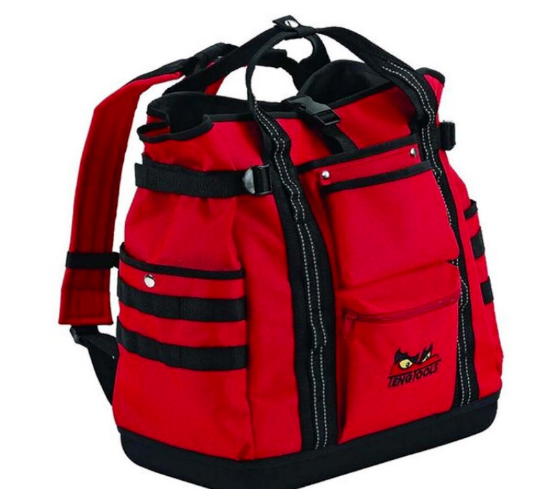 Teng Tools TCSB Back Pack Rucksack Carrying Tool Box Multi Pockets