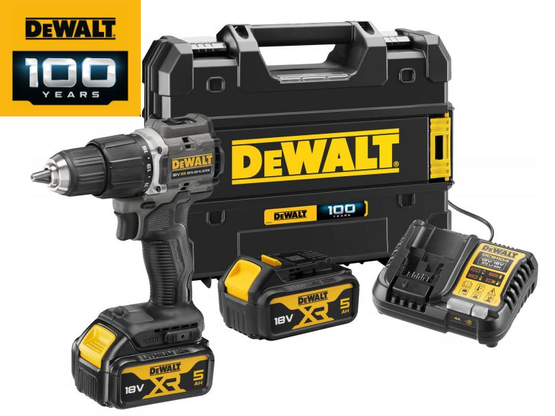 DEWALT DCD100P2T DeWalt combi drill 18V XR brushless incl. 2 x 5.0ah