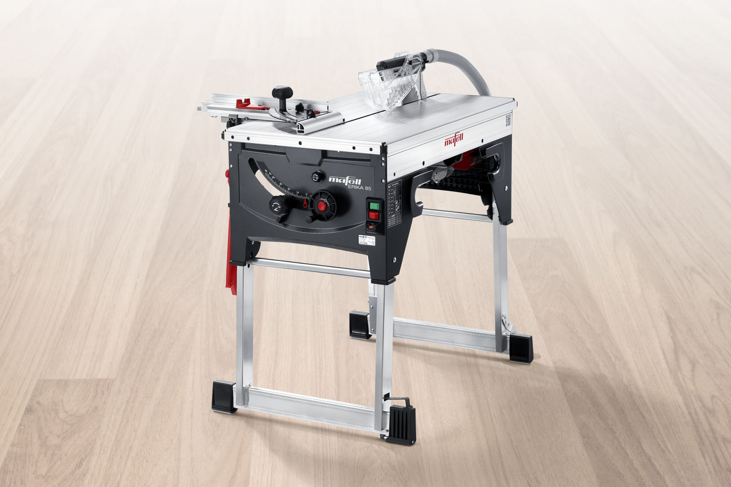 Erika 85Ec pull-push saw c/w sliding table, fence guide extension, extension table, 2 x 1000mm support rail & clean box starter pack