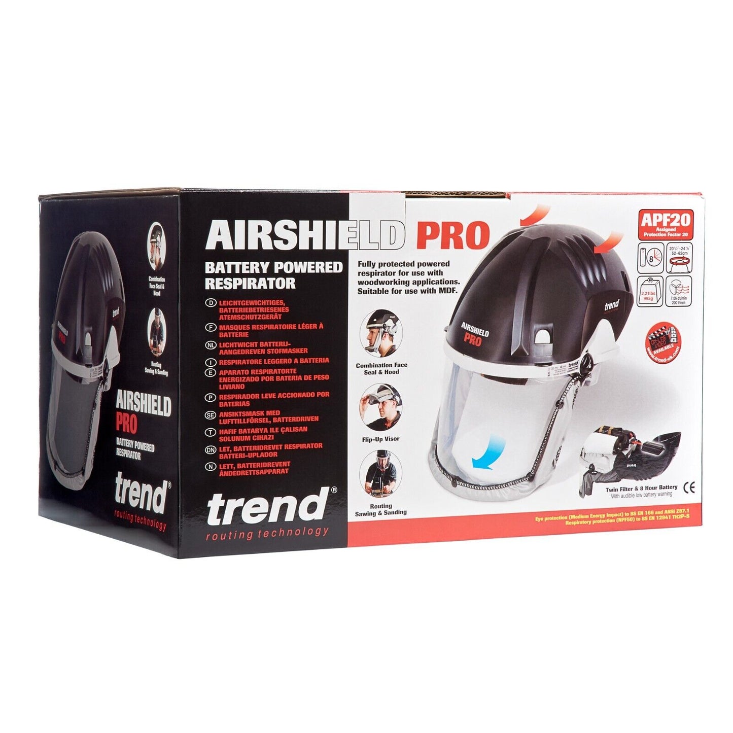 Trend AIR/PRO Airshield Pro Rechargeable Battery Powered Respirator APF20