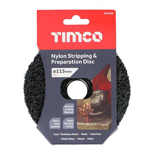Nylon Stripping & Preparation Disc, 115 x 22.23