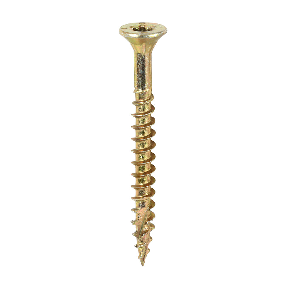 C2 Clamp-Fix Premium Clamping Multi-Purpose Screws - TX - Double Countersunk - Yellow, 4.0 x 40