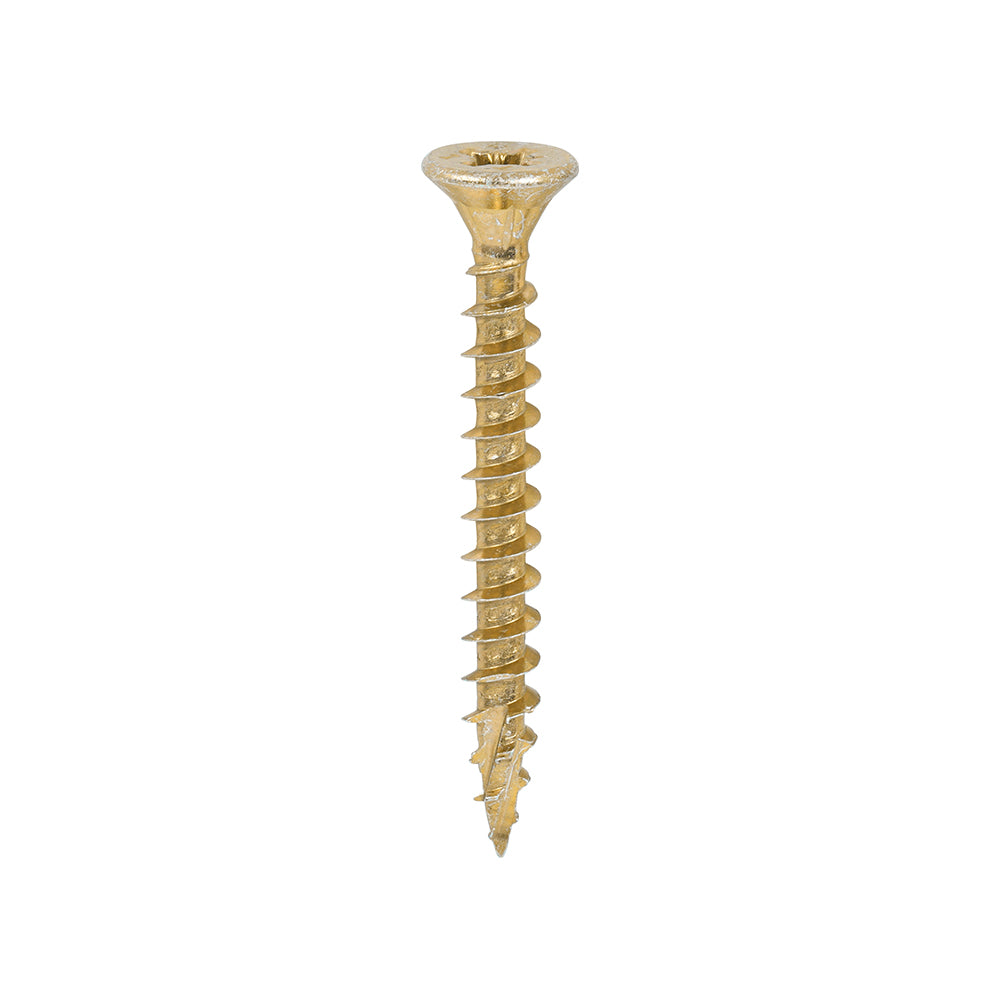 C2 Strong-Fix Multi-Purpose Premium Screws - PZ - Double Countersunk - Yellow, 5.0 x 45